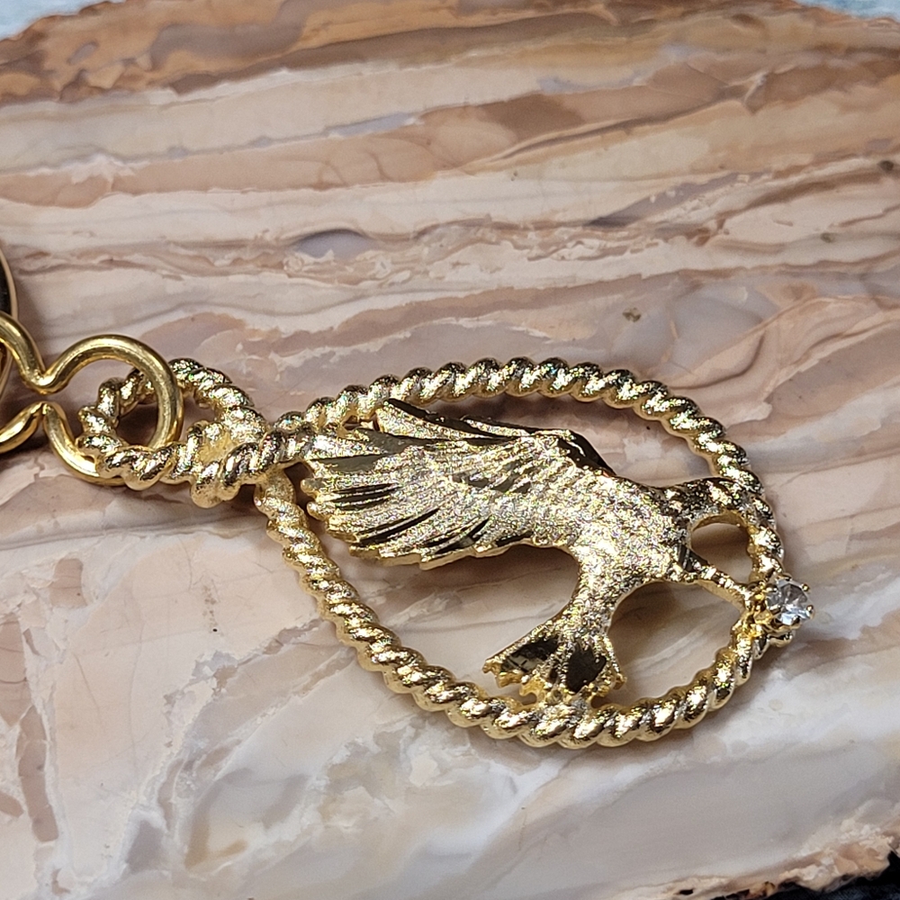 Gold Eagle Keychain - Picture 6 of 9